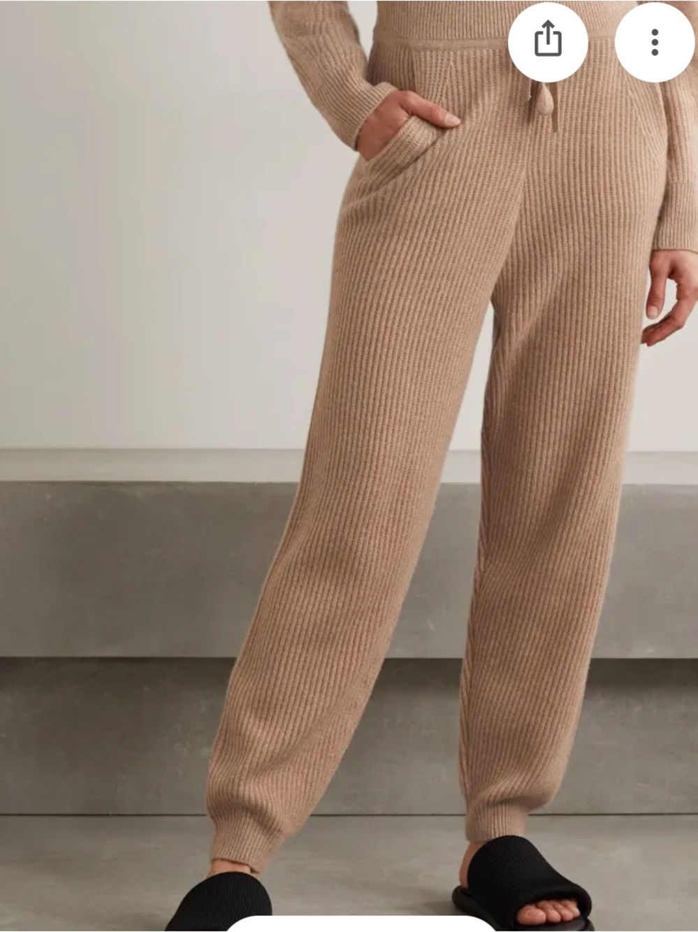 rag & bone Ribbed Knit Drawstring Joggers